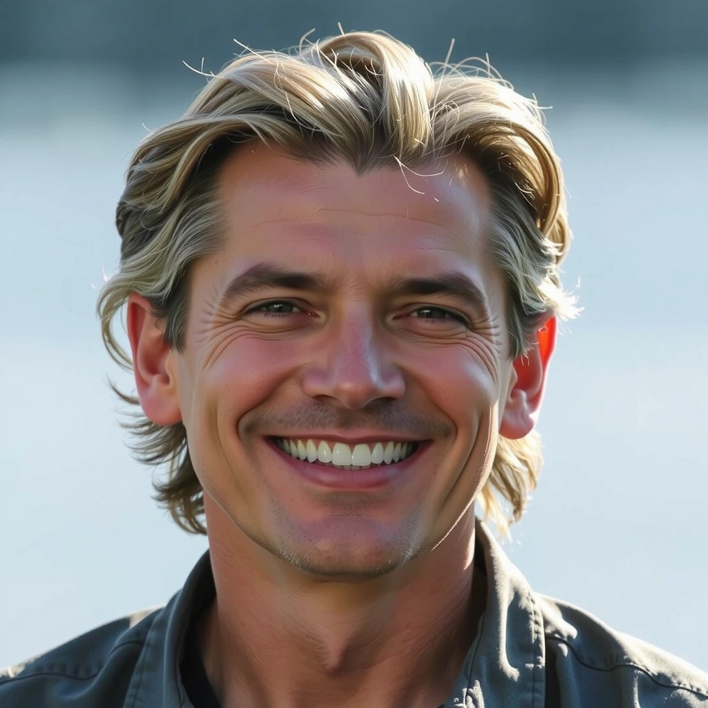 Homemvitalguiacz confiante e saudável